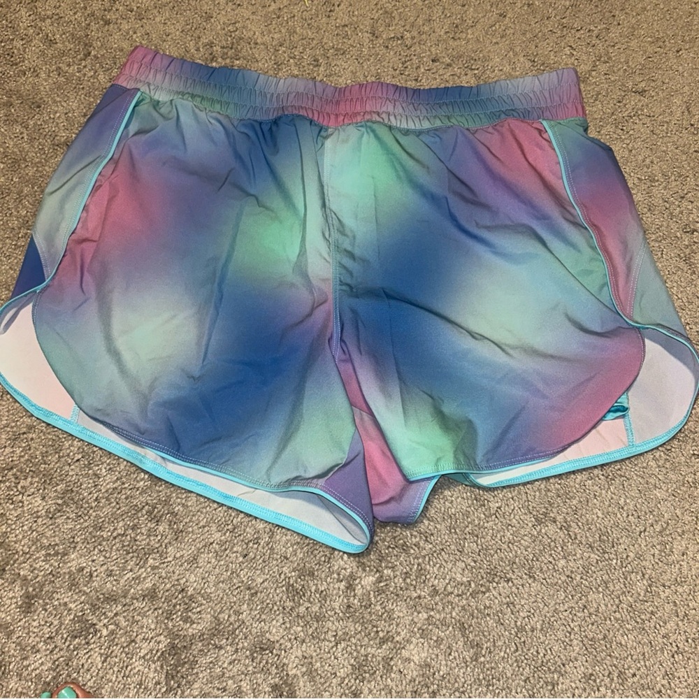 Avia Running Shorts Women’s Size XXL (20) Multicolor Biker Lined Comfort - Picture 2 of 8